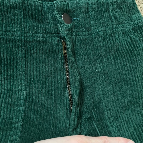 NWT Pact Wide Wale Corduroy Straight Leg Pants Organic Cotton Dark Green size XS - Picture 11 of 16